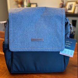 Petunia Pickle Bottom Diaper Bag - Boxy Backpack - Graphite/Black